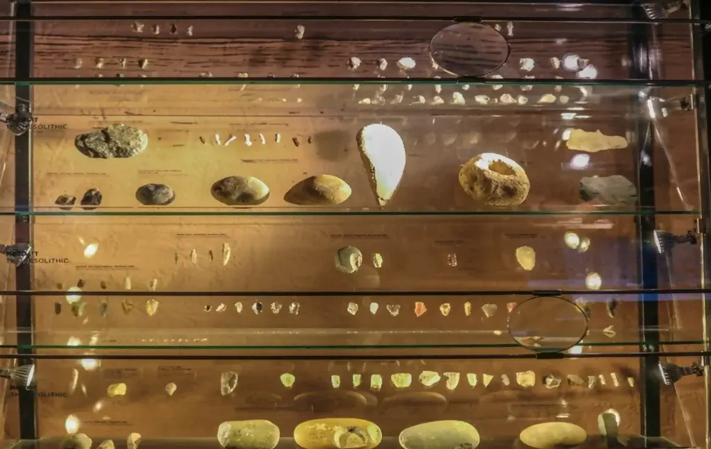 Экспонаты предметов труда найденные в Гобустане Экспонаты предметов труда найденные в Гобустане