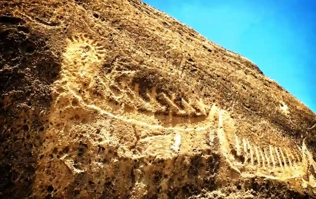 Петроглифы лодок на скалах Гобустана Петроглифы лодок на скалах Гобустана